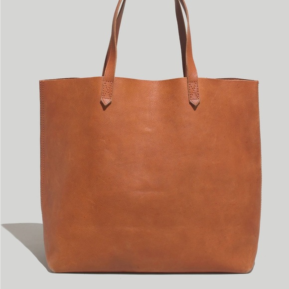 Madewell Transport Brown Leather Tote Bag - Picture 2 of 11